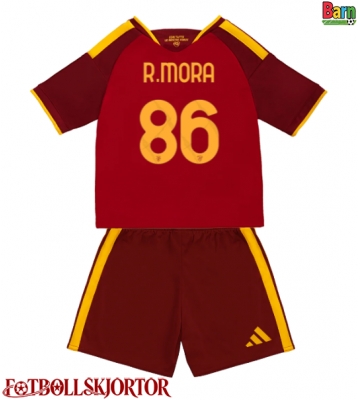 AS Roma Rodrigo Mora #86 Hemmakläder Barn 2026-27 Kortärmad (+ Korta byxor)